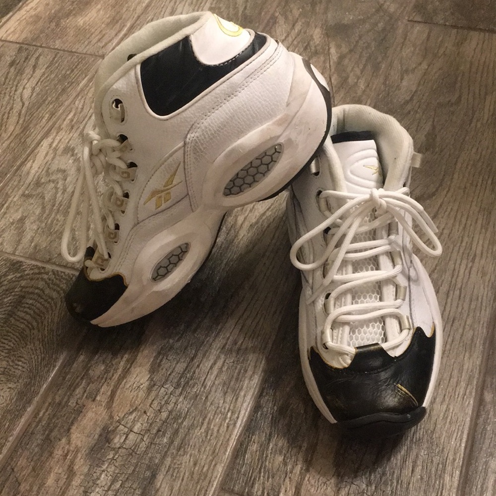 Reebok Iverrson, Black & Gold, 6.5Y
